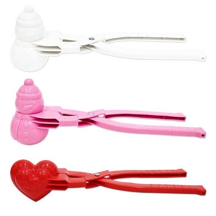 파격특가 귀엽뽀짝 눈집게 3종 세트 힙하고 귀여운 겨울 필수템 눈사람2하트1 3종 세트