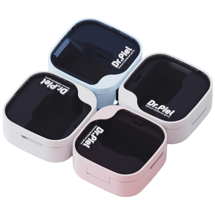 방수되는 칫솔 히팅건조 살균기 닥터피엘 올뉴큐빙 2개 (IPX7 인증), 퓨어 화이트 + 베이비 핑크