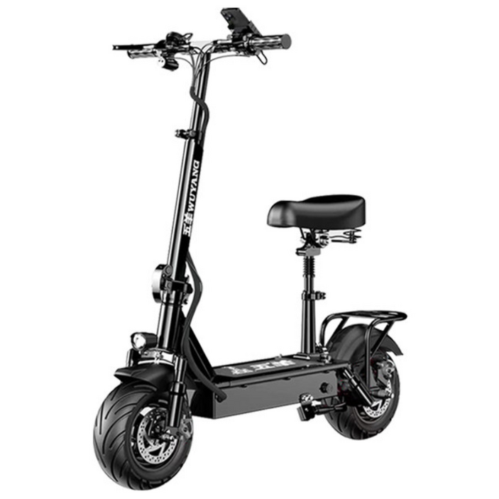 볼트리고 초장거리 1500W 전동킥보드 킥보드 호버보드 대리운전 출퇴근용 접이식, 1개, 블랙, BR-40(1회 충전 주행거리 약 40km)