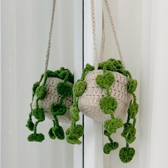 케이트가든 니트 행잉 플랜트 미니 장식 소품