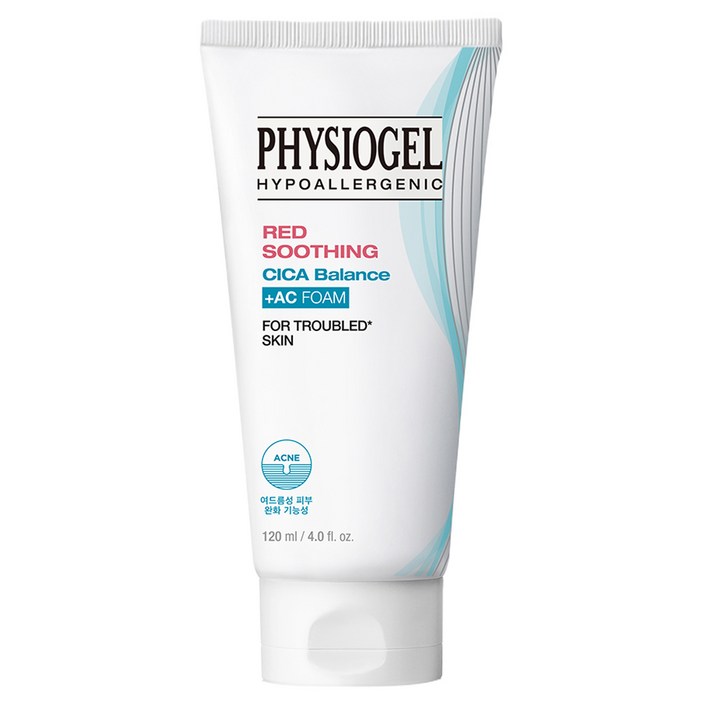 피지오겔 레드 수딩 시카밸런스 AC 폼클렌저, 120ml, 1개 피지오겔 레드 수딩 시카밸런스 AC 폼클렌저, 120ml, 1개