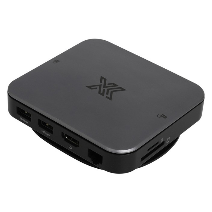 IX 9 IN 1 USB C타입 멀티허브 9포트 IX-U31M9-M2, 그레이