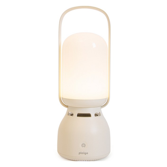 PLEIGO 캠핑 나이트램프 무드등 TWS 블루투스 스피커 BS82, 화이트, BS82