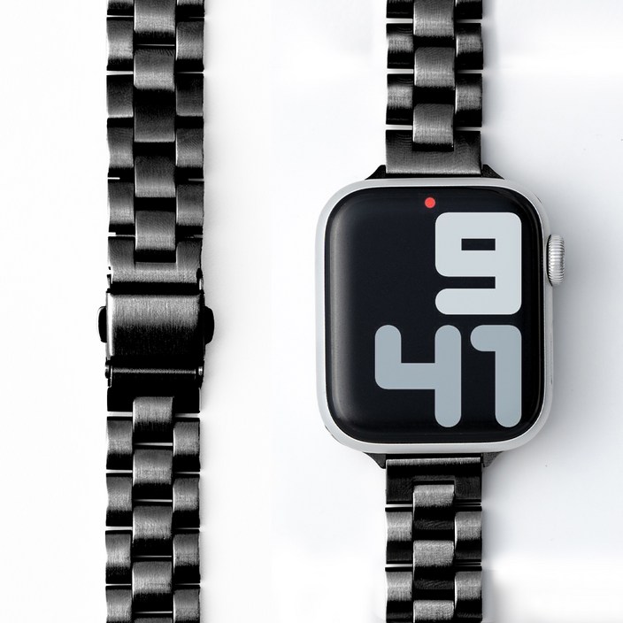 누아트 애플워치 호환 슬림 메탈 밴드 스트랩