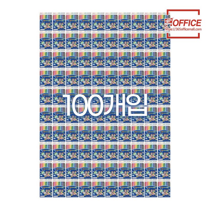 지구 슈퍼 색연필, 100개, 12색