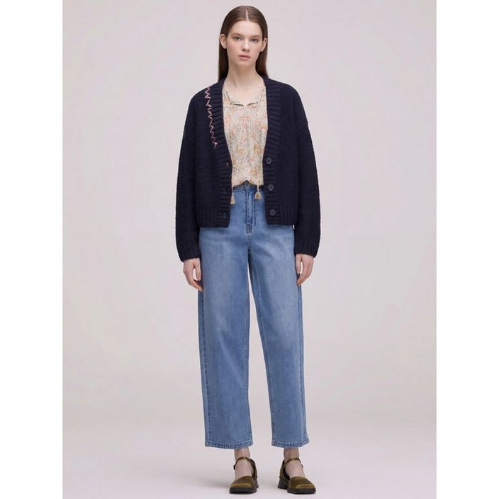 써스데이아일랜드 Thursday Island 자수포인트 슬럽 가디건T238MCD301W 709078