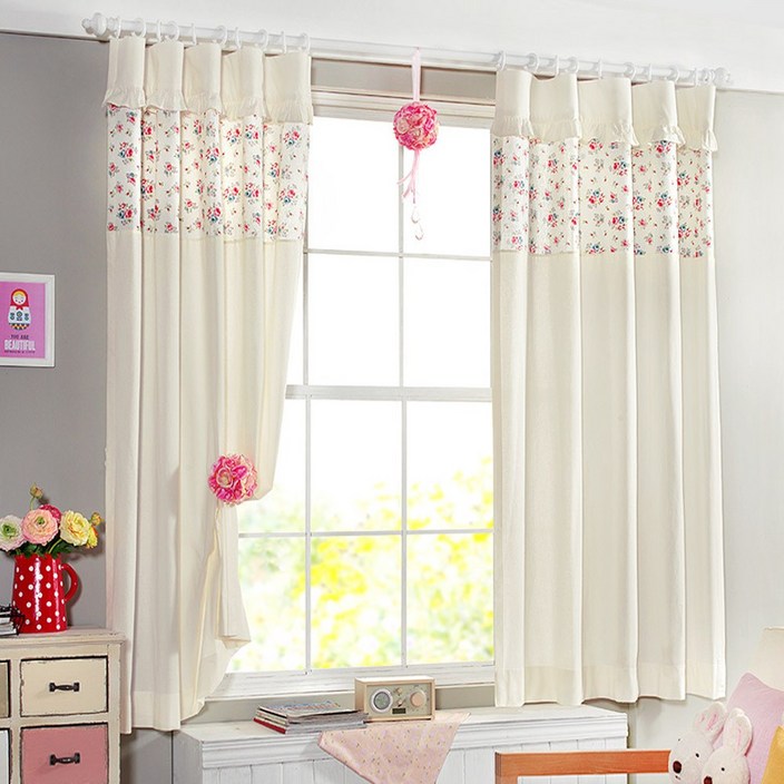 커튼이샵 광목린넨 프릴커튼 2p 세트