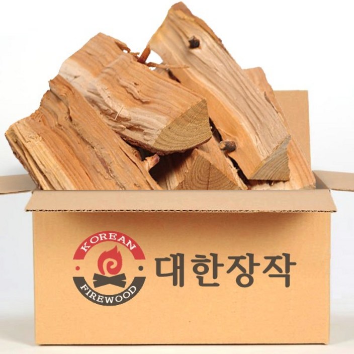 밴프 참나무 통목 장작 20kg 절단목 캠핑용 불멍 땔감 화목 벽난로 바베큐