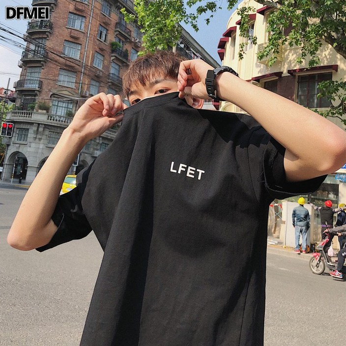 DFMEI 반팔 남 루즈핏 반팔 남자 티셔츠