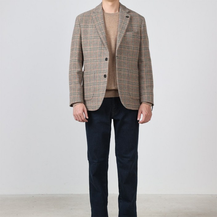 본사 직영 신상 할인 런던포그 브라운 글렌체크 자켓 LPWJA798 22