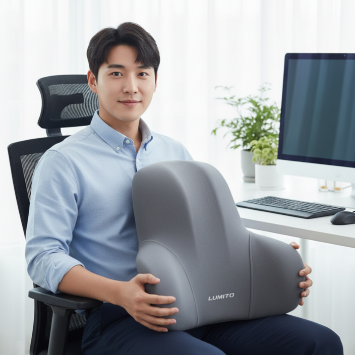 루미토 의자 쿠션 의자 등받이 쿠션 의자 등쿠션 등받이 쿠션