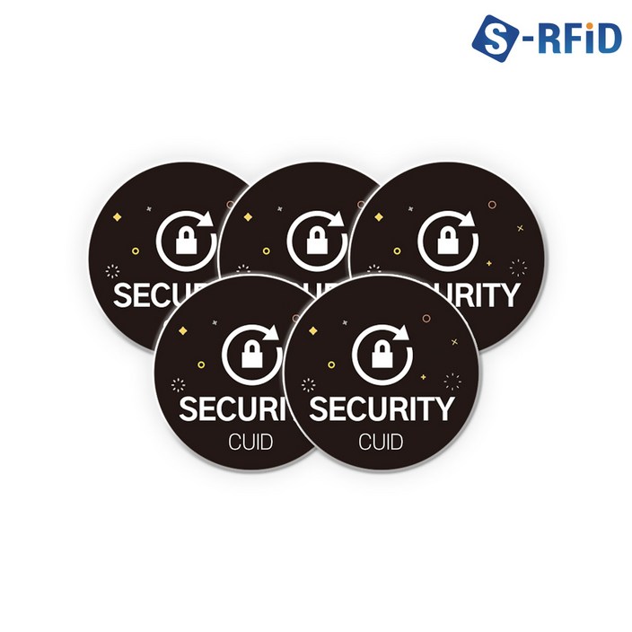 아파트 공동현관 도어락 복사 등록 MCT 출입문 CUID 스티커 태그 5개 세트