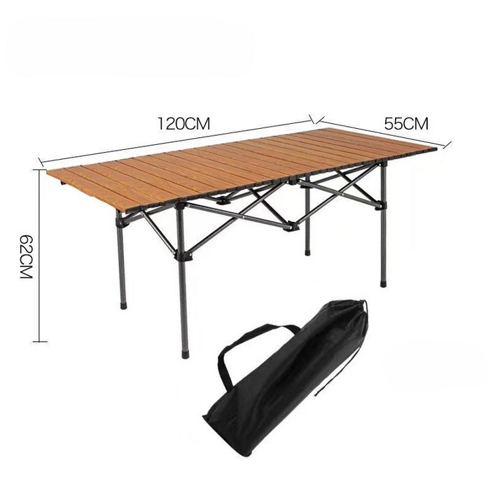 루시에 휴대용 캠핑 롤테이블 접이식 경량 알루미늄