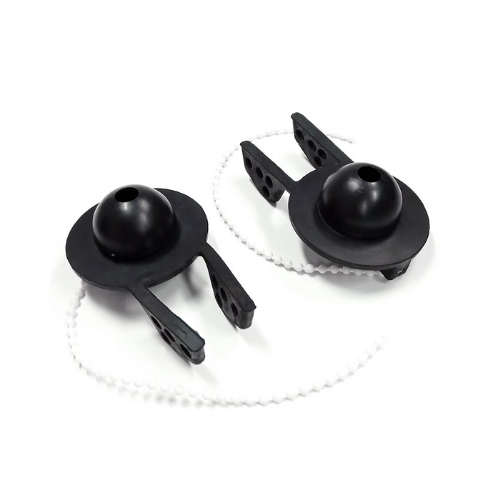 양변기 고무마개 블랙 2개세트/누수방지 통고무 변기마개 교체용