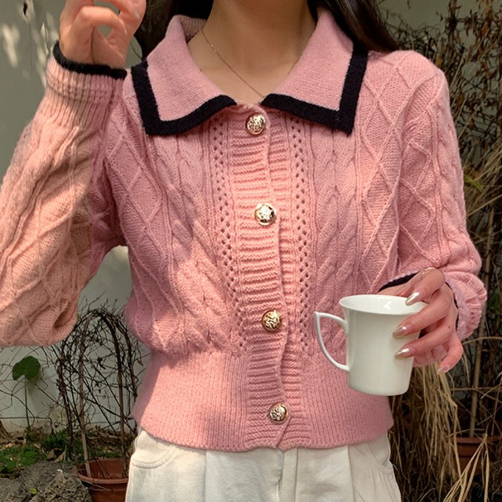 로렌미 로코 카라넥 니트 가디건