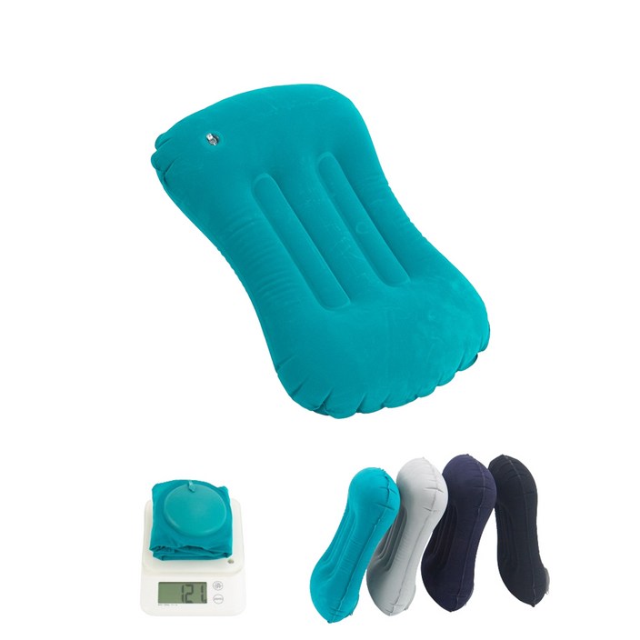 더쎈 바른자세 에어 펌프 휴대용 허리쿠션 목베개