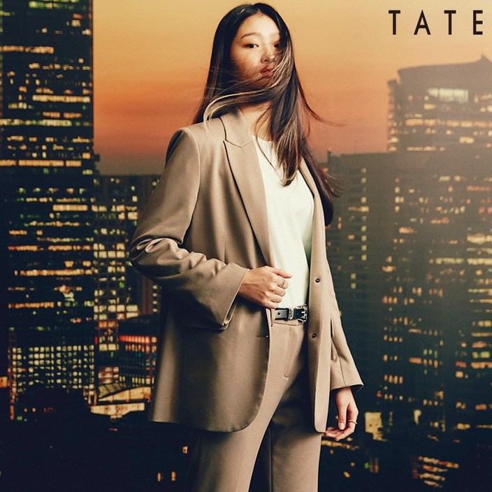 여성 솔리드투버튼블레이저자켓KABS1WJK010