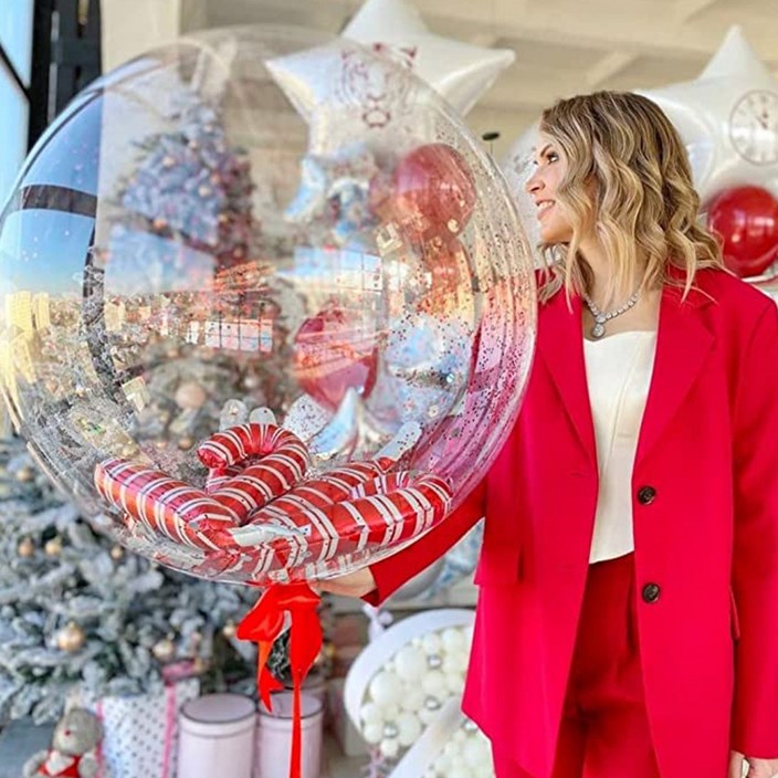 보보 풍선, PVC 풍선, 24인치 / 30인치 / 32인치 / 36인치 헬륨 투명 풍선, 버블 풍선 , 크리스마스 결혼식 생일 파티, 10개, 36인치 보보 풍선