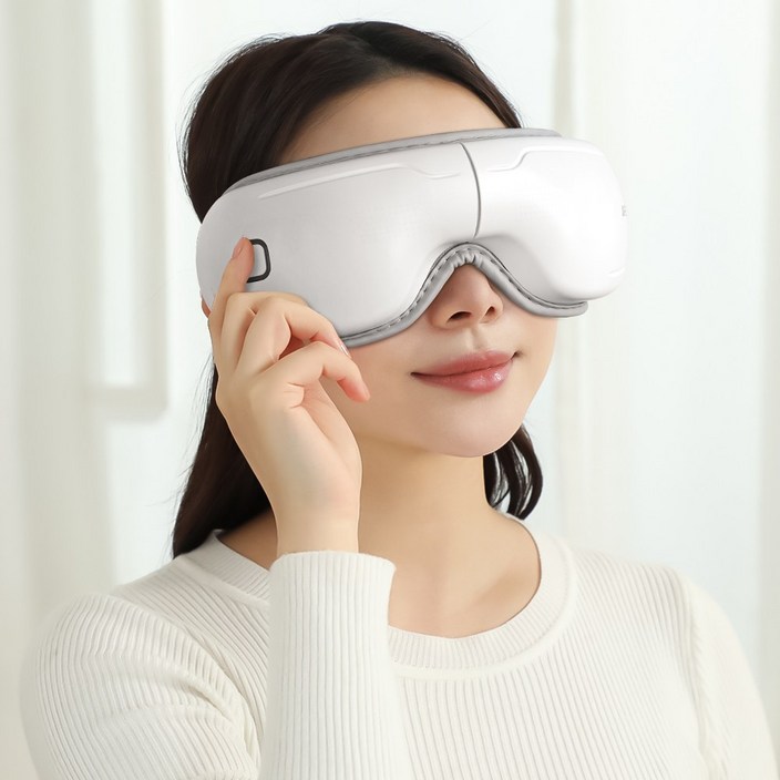 LOMESO 눈 마사지기  온열찜질 기압  접이식  무선 뮤직 음성