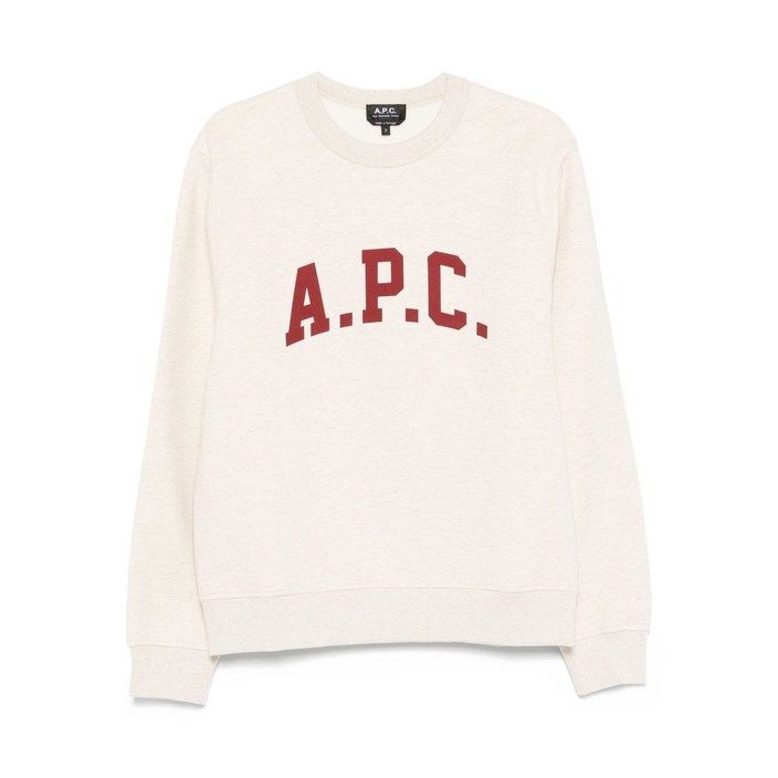 A.P.C. 로고 프린트 크루 넥 스웨트셔츠