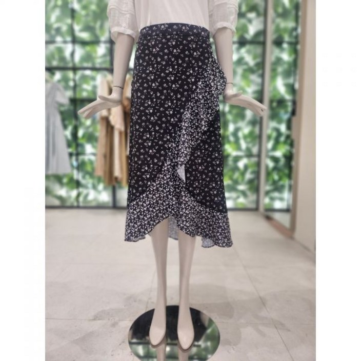 백화점 프릴장식 밴딩 스커트 L252PSD040 아울렛