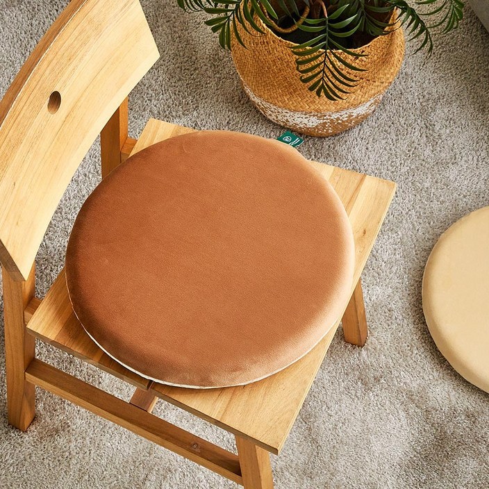 [MODERN HOUSE 중계점] 말랑한 마카롱 양면 메모리폼 방석 D40 브라운/체크  EM1024037