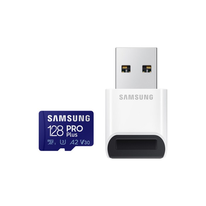 삼성전자 정품 마이크로 SD 카드 PRO PLUS+리더기 닌텐도 블랙박스 스마트폰 외장 메모리 카드 128GB 256GB 512GB, 128GB