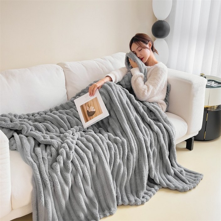 YOUPAN 부드러운 양면 담요 두꺼운 극세사 담요