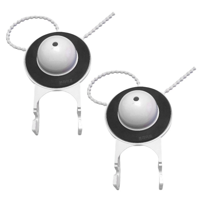 본라이프 양변기 PVC 마개 양변기고무마개 통고무마개, 백색, 2개