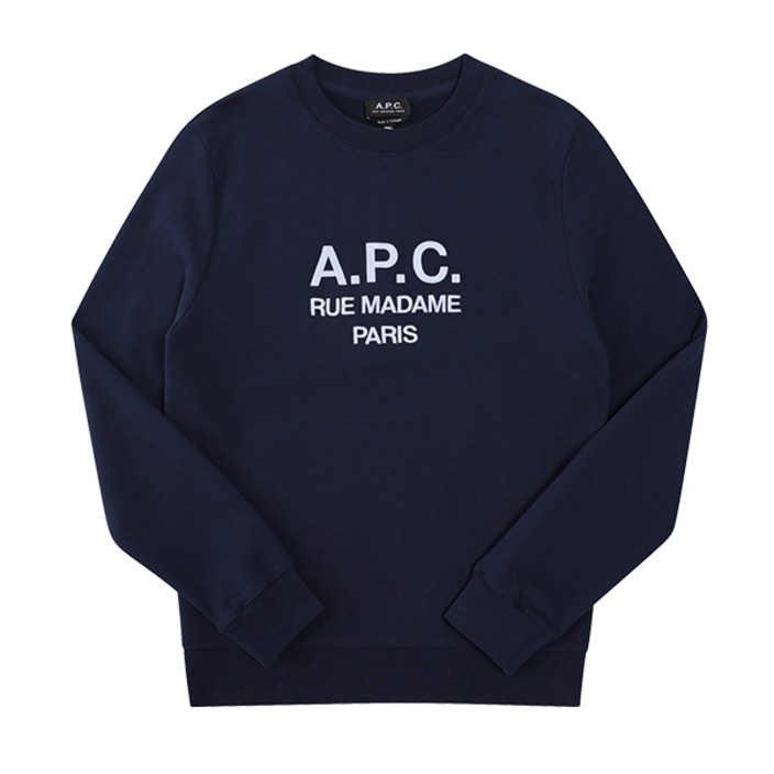 A.P.C. APC 아페쎄 RUFUS 루퍼스 자수 로고 남성 맨투맨 COEZD H27500 IAJ A.P.C. APC 아페쎄 RUFUS 루퍼스 자수 로고 남성 맨투맨 COEZD H27500 IAJ