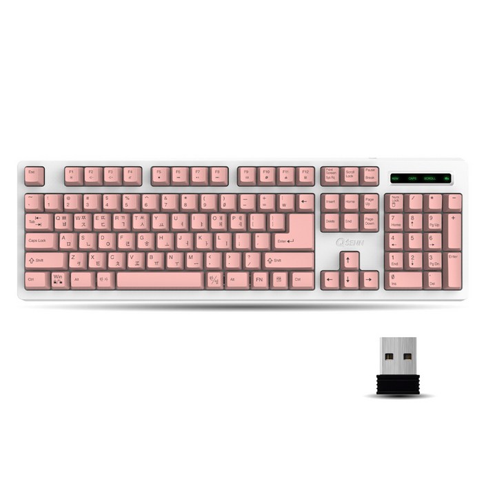 큐센 무선 일반형 키보드  키스킨 세트