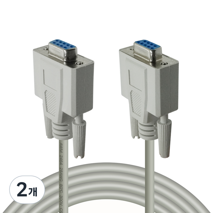 대원티엠티 9핀 시리얼 크로스 연장 케이블 RS232 NULL