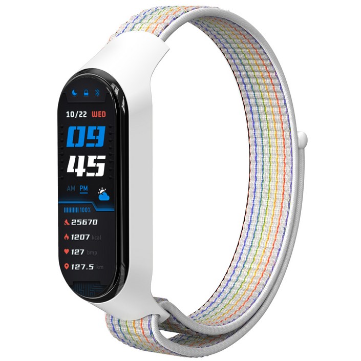 누아트 샤오미 미밴드 5/6/7 스포츠루프 밴드 스트랩