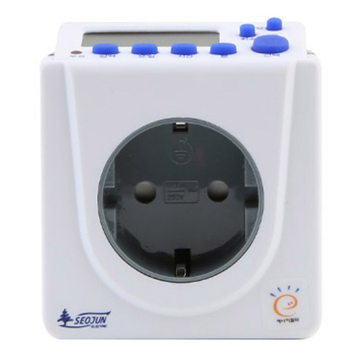 서준전기 하이블루 전자식 콘센트 플러그 일체형 1구 SJDCP16H, 1개