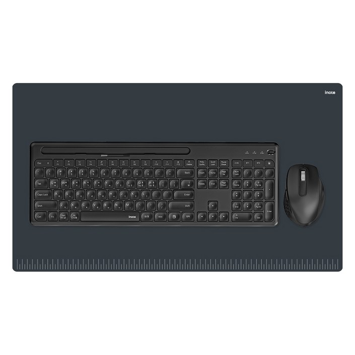 아이노트 블루투스 멀티페어링 키보드 + 마우스 + 키스킨 + 장패드 세트, 블랙, KM780RB, 일반형