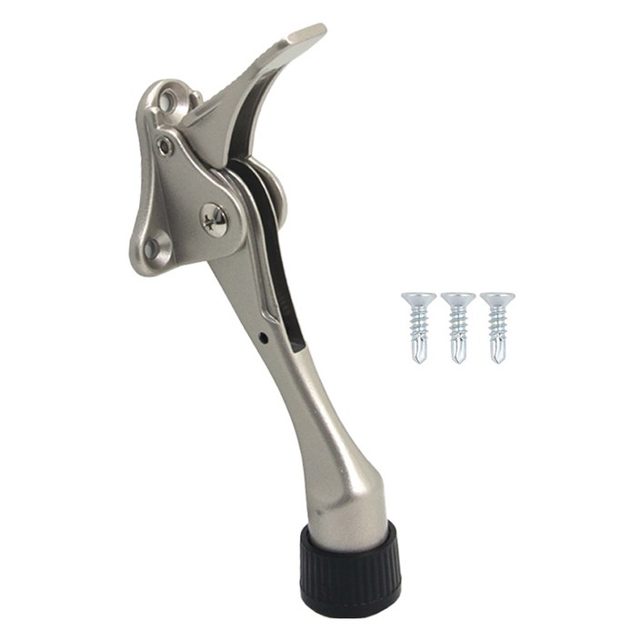 철물대장 도어스토퍼 현관문 원터치 페달 말굽 니켈