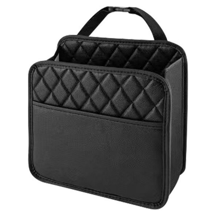 코히모 차량용 뒷자석 헤드레스트 수납함 4W442, 1개, 블랙