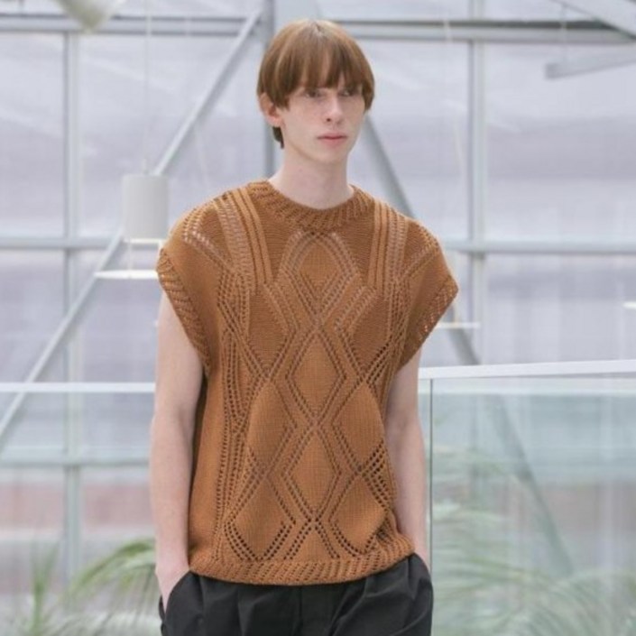 빅유니온 남녀공용 디아 니트 베스트 OBFSUVE11