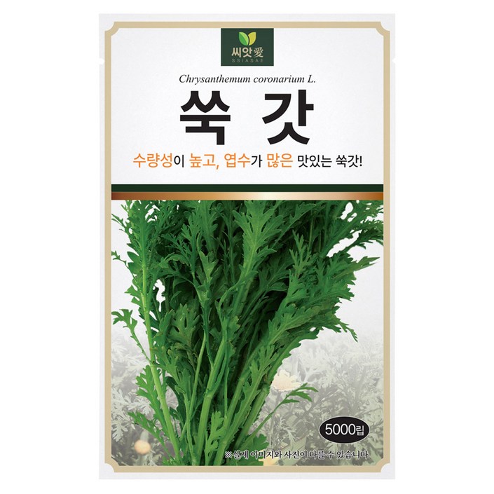 다농 씨앗애 쑥갓 씨앗 5000p