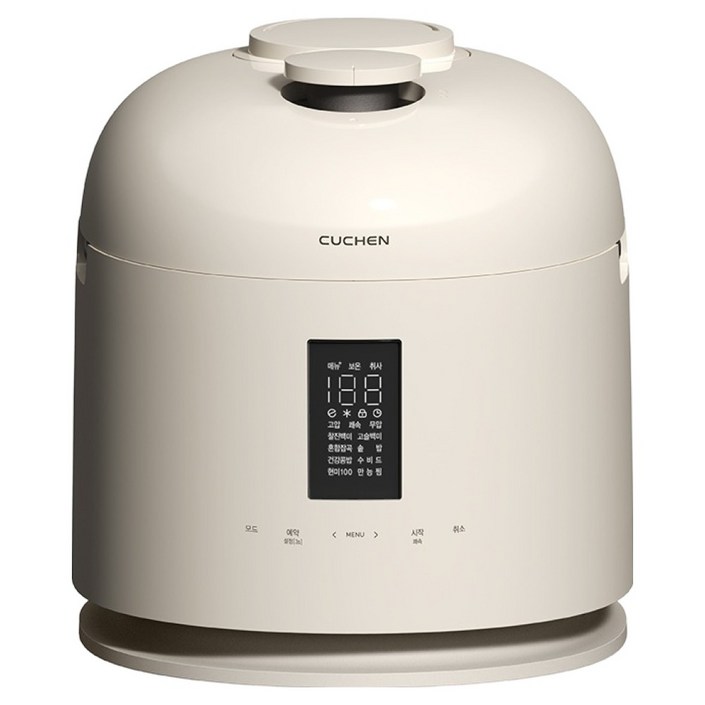 쿠첸 123 올스테인리스 듀얼프레셔 IH 전기압력밥솥 6인용, CRT-XPD0680SEGI, 글로시 아이보리
