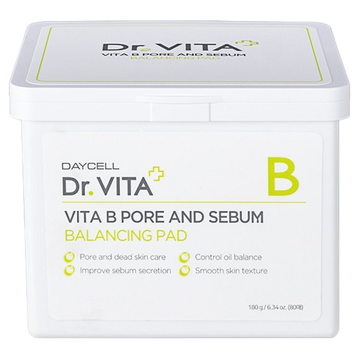 닥터비타 비타 B 포어 앤 세범 밸런싱 모공패드 180g