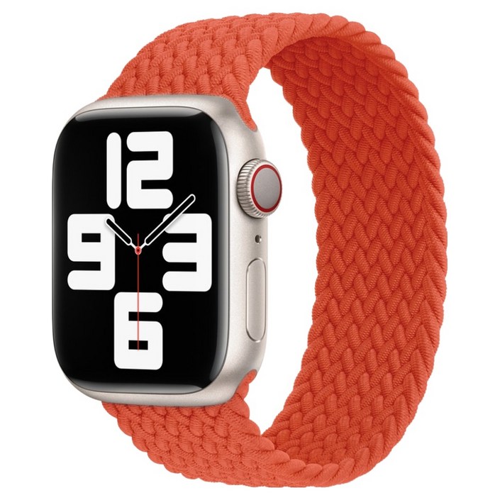 우먼스9999 애플워치 호환 브레이드 솔로루프 패브릭 스트랩 밴드 L