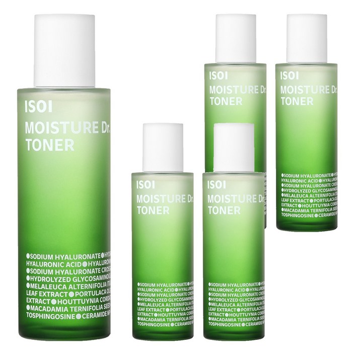 아이소이 모이스춰 닥터 장수진 수분 토너, 130ml, 5개