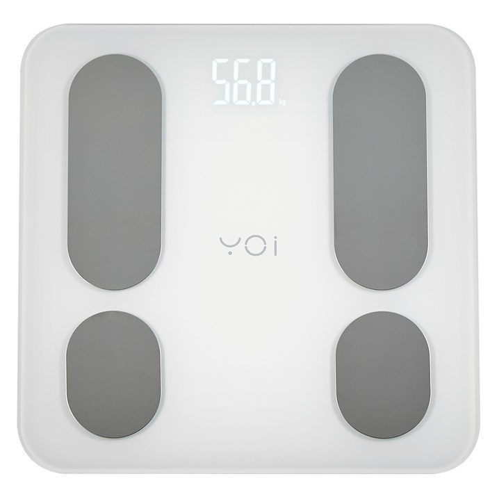 요아이 스마트 체성분 확인 바디 체중계 베이직, YSS-231FWH, 화이트
