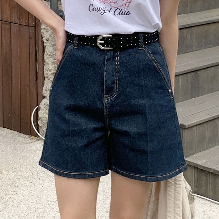 아피나르 여성용 에센셜 생지 데님 쇼츠