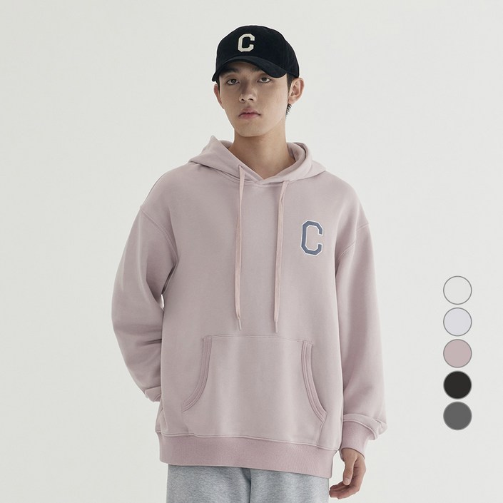 커버낫 남녀공용 C 로고 후드티