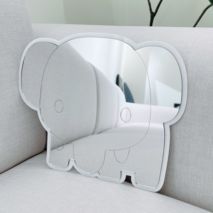 마드 부착식 일반 캐릭터 아크릴거울, 아기 코끼리