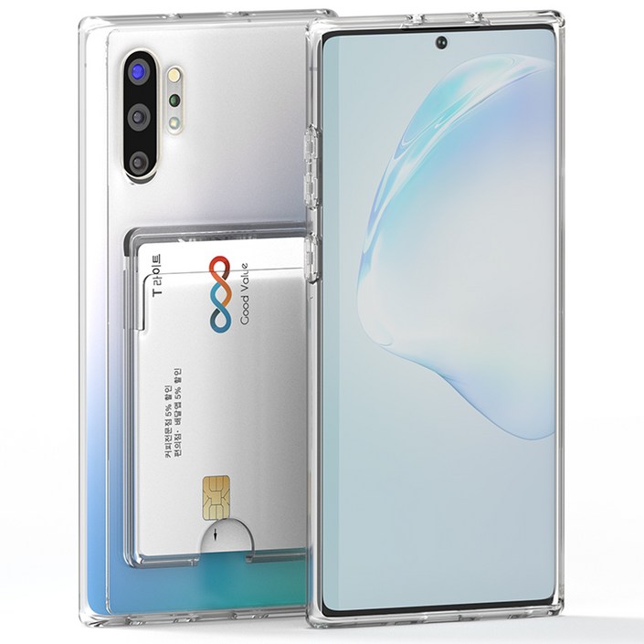 굿밸류 2장 카드홀더 클리어 휴대폰 케이스