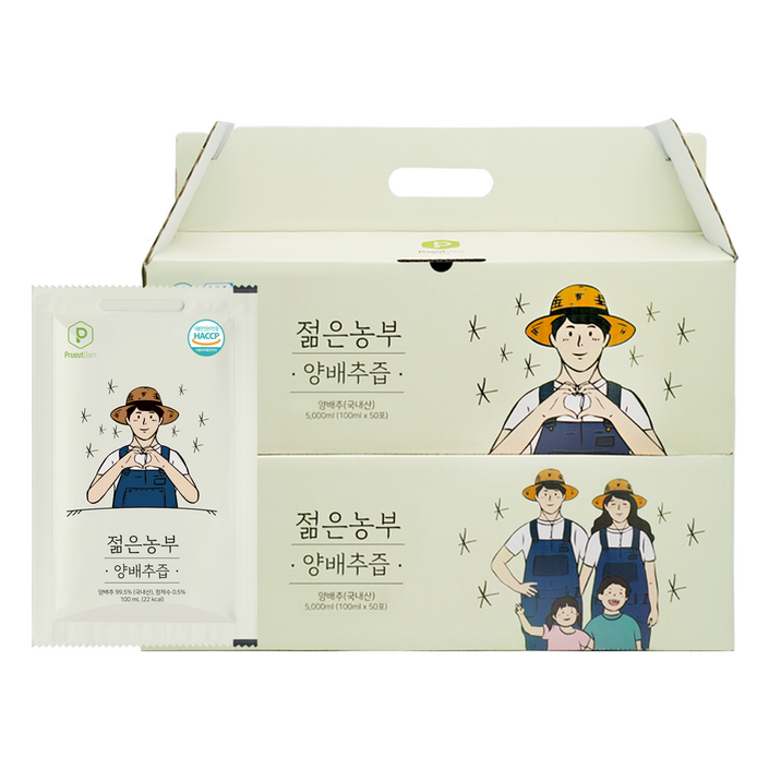 푸릇담 국내산 젊은농부 양배추즙, 100ml, 100개 푸릇담 국내산 젊은농부 양배추즙, 100ml, 100개