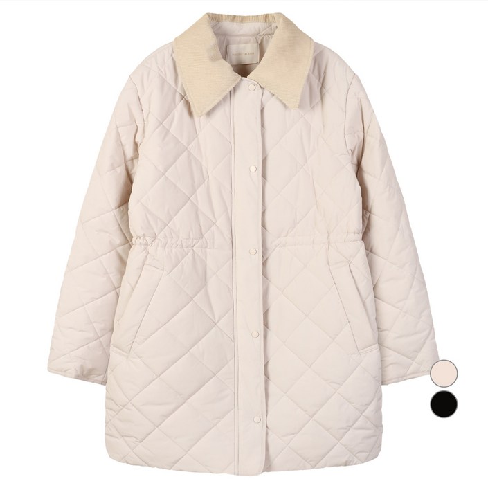 플라스틱아일랜드 여성용 다이아몬드 퀼팅 점퍼 PR4PZ561